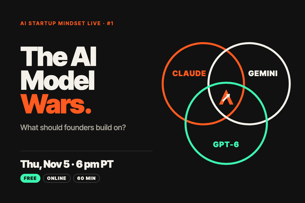 AI Startup Mindset Live #1: The AI Model Wars