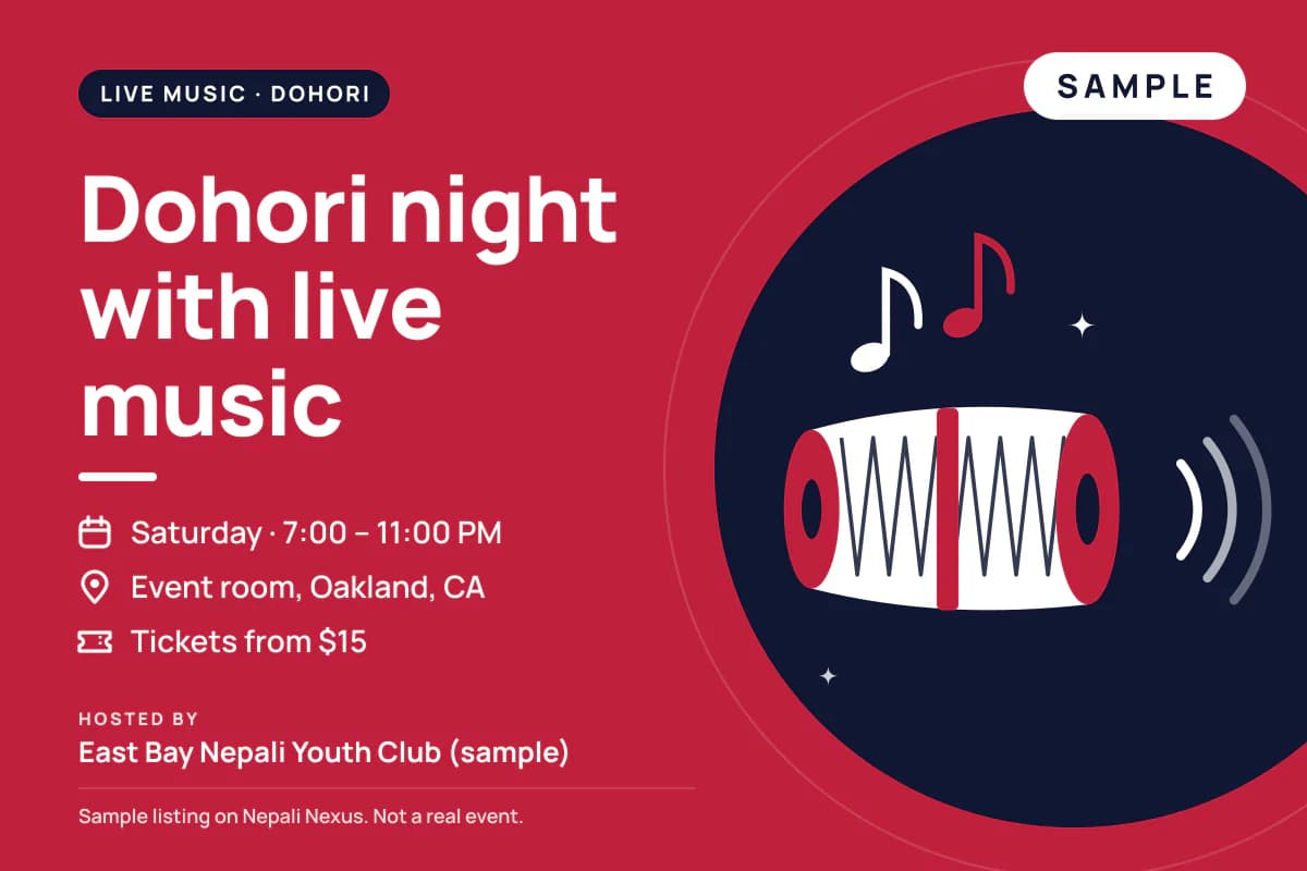 Dohori night with live music
