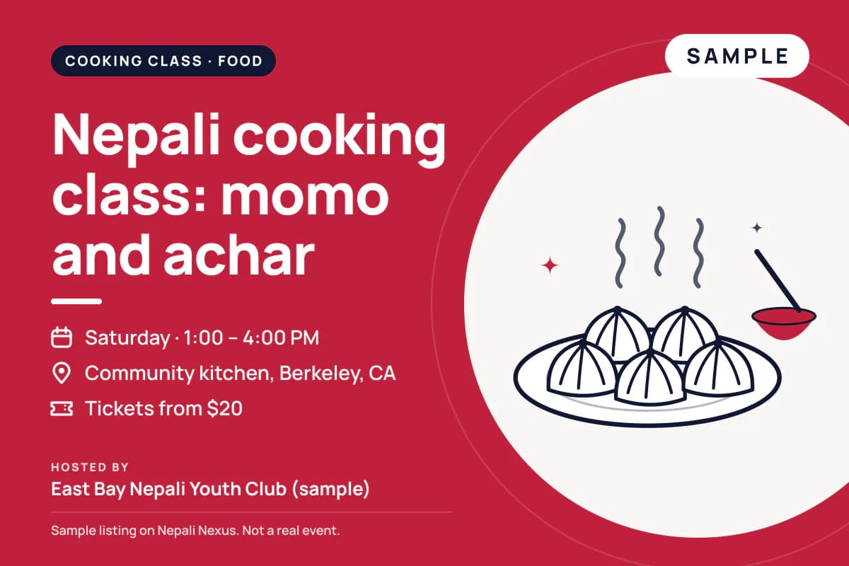 Nepali cooking class: momo and achar