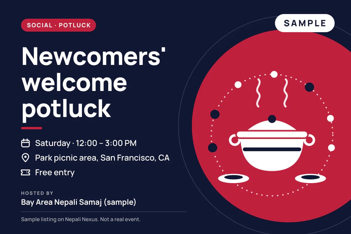 Newcomers' welcome potluck