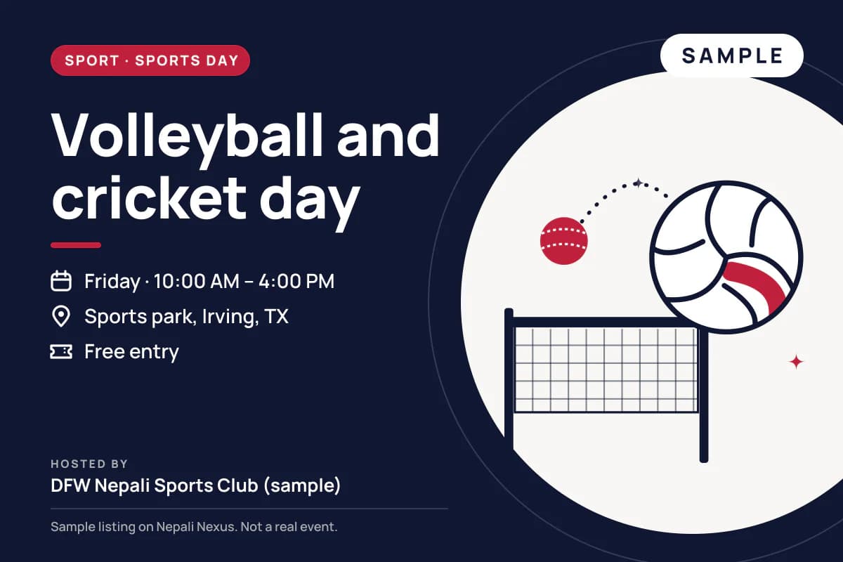 Volleyball and cricket day