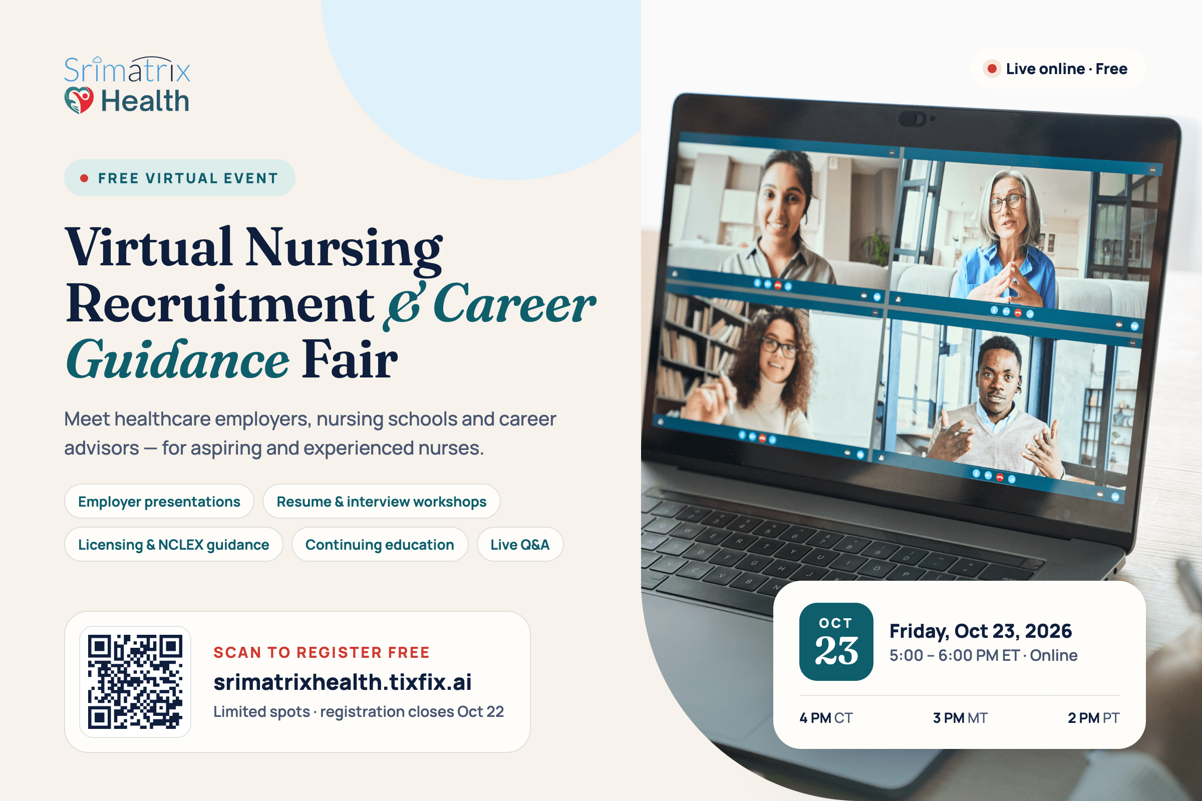 Virtual Nursing Recruitment & Career Guidance Fair